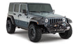 Bushwacker 07-18 Jeep Wrangler Unlimited Pocket Style Flares 2pc 4-Door Sport Utility Only - Black Bushwacker Fender Flares  AXOPROS