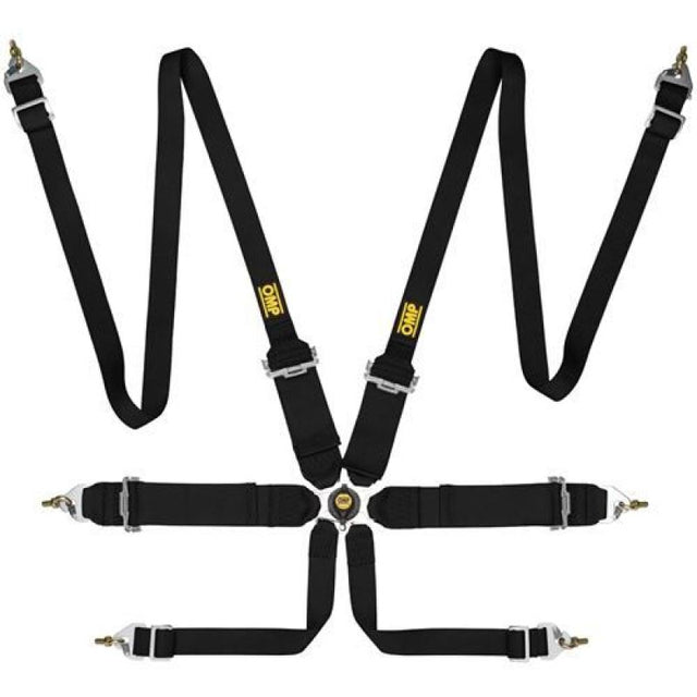 OMP First 3/2 Racing Harness Black OMP Seat Belts & Harnesses  AXOPROS