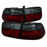 Spyder Honda Civic 96-00 2Dr Crystal Tail Lights Red Smoke ALT-YD-HC96-2D-CRY-RS SPYDER Tail Lights  AXOPROS