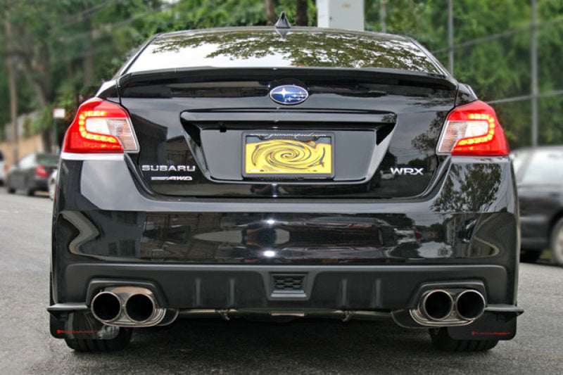 Rally Armor 15-21 Subaru WRX/STI Red UR Mud Flap w/White Logo Rally Armor Mud Flaps  AXOPROS