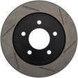 StopTech Power Slot 07-09 Mazdaspeed 3 Slotted Left Rear Rotor Stoptech Brake Rotors - Slotted  AXOPROS