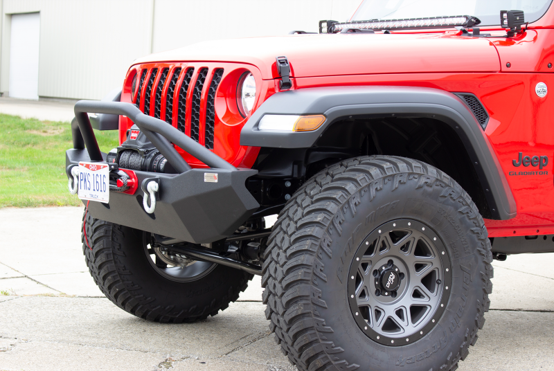 Fishbone Offroad 2018+ Jeep Wrangler JL - Black Aluminum Hawse Fairlead License Plate Mount Fishbone Offroad License Frame  AXOPROS