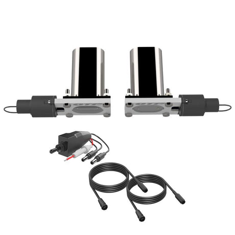 QTP Bolt-On QTEC Dual Low Profile Oval Electric Cutout Valves - Pair - AXOPROS