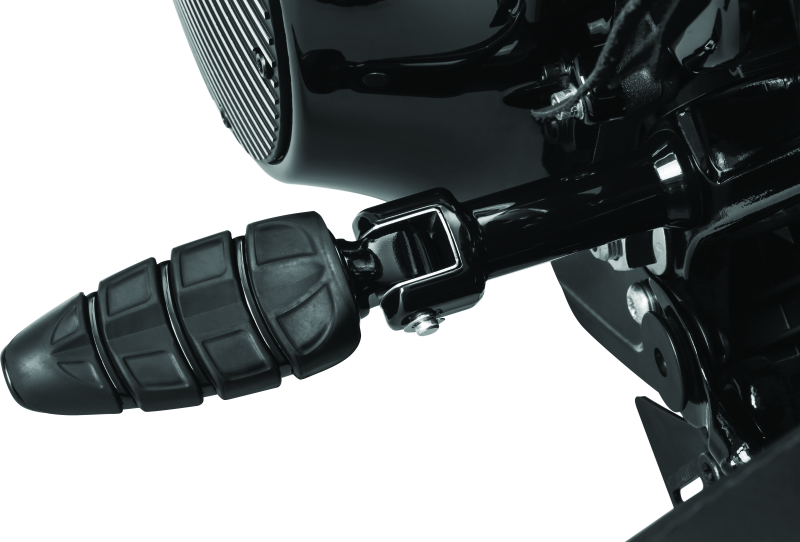 Kuryakyn Splined Passenger Peg Adapter Black Kuryakyn Footpegs  AXOPROS