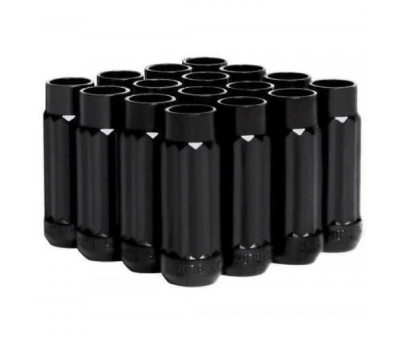 BLOX Racing 12-Sided P17 Tuner Lug Nuts 12x1.5 - Black Steel - Set of 16 BLOX Racing Lug Nuts  AXOPROS