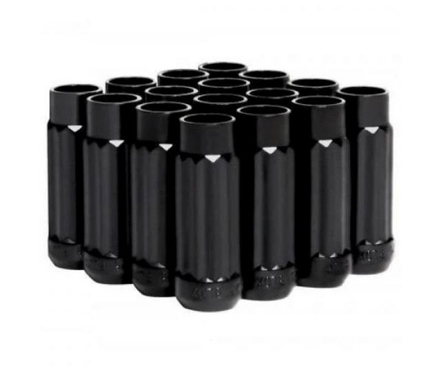 BLOX Racing 12-Sided P17 Tuner Lug Nuts 12x1.5 - Black Steel - Set of 16 BLOX Racing Lug Nuts  AXOPROS