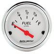 Autometer Arctic White 52mm 0E-90F Short Sweep Electronic Fuel Level Gauge AutoMeter Gauges  AXOPROS