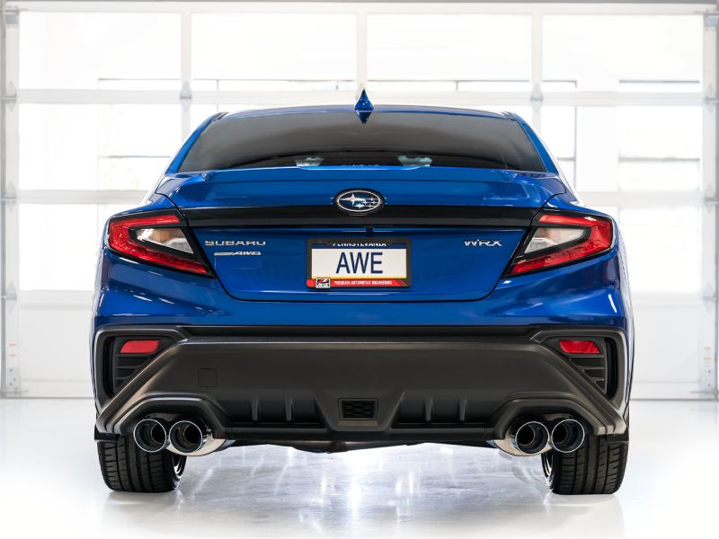 AWE Tuning 2022+ VB Subaru WRX Touring Edition Exhaust - Chrome Silver Tips AWE Tuning Catback  AXOPROS