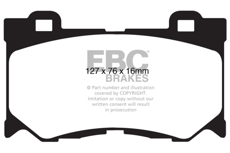 EBC 08-13 Infiniti FX50 5.0 Redstuff Front Brake Pads EBC Brake Pads - Performance  AXOPROS