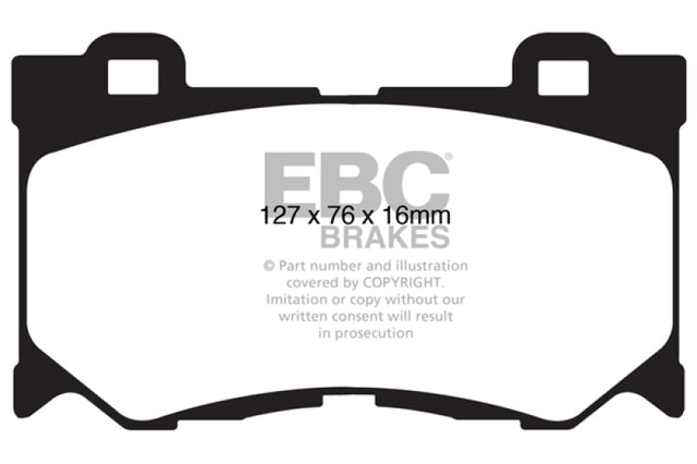 EBC 08-13 Infiniti FX50 5.0 Redstuff Front Brake Pads EBC Brake Pads - Performance  AXOPROS