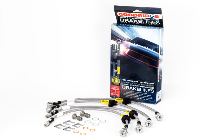 Goodridge 15-18 Ford Focus RS (RS MK3 Only) Stainless Steel Brake Line Kit Goodridge Brake Line Kits  AXOPROS