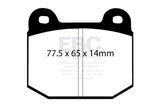EBC 08+ Lotus 2-Eleven 1.8 Supercharged Yellowstuff Front Brake Pads EBC Brake Pads - Performance  AXOPROS