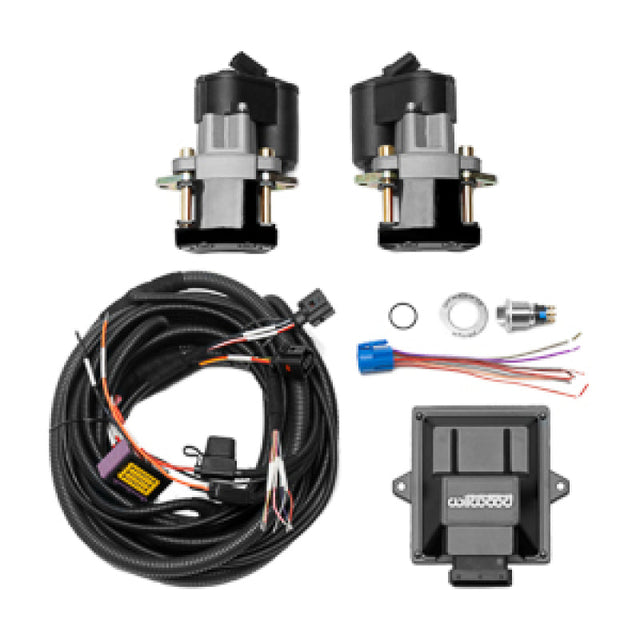 Wilwood Electronic Parking Brake Rear Retrofit Kit - 1.250in Rotor Black Wilwood Brake Calipers - Perf  AXOPROS