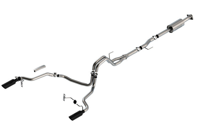 Borla F-150 2021 2.7L/3.5L 4dr CC SB EC STB Lar/KingR/Plnum/LTD 3/2.25 SRE CB S-Type BLK CHR Tips Borla Catback  AXOPROS