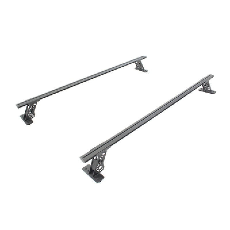 Go Rhino 15-22 Ford F-150 / 07-21 Toy. Tundra XRS Cross Bars Kit - Tex Blk (Attch Tonneau Cvr T-Trk) Go Rhino Truck Bed Rack  AXOPROS