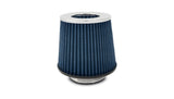Vibrant Open Funnel Perf Air Filter (5in Cone O.D. x 5in Tall x 3in inlet I.D.) - Chrome Filter Cap Vibrant Air Filters - Universal Fit  AXOPROS