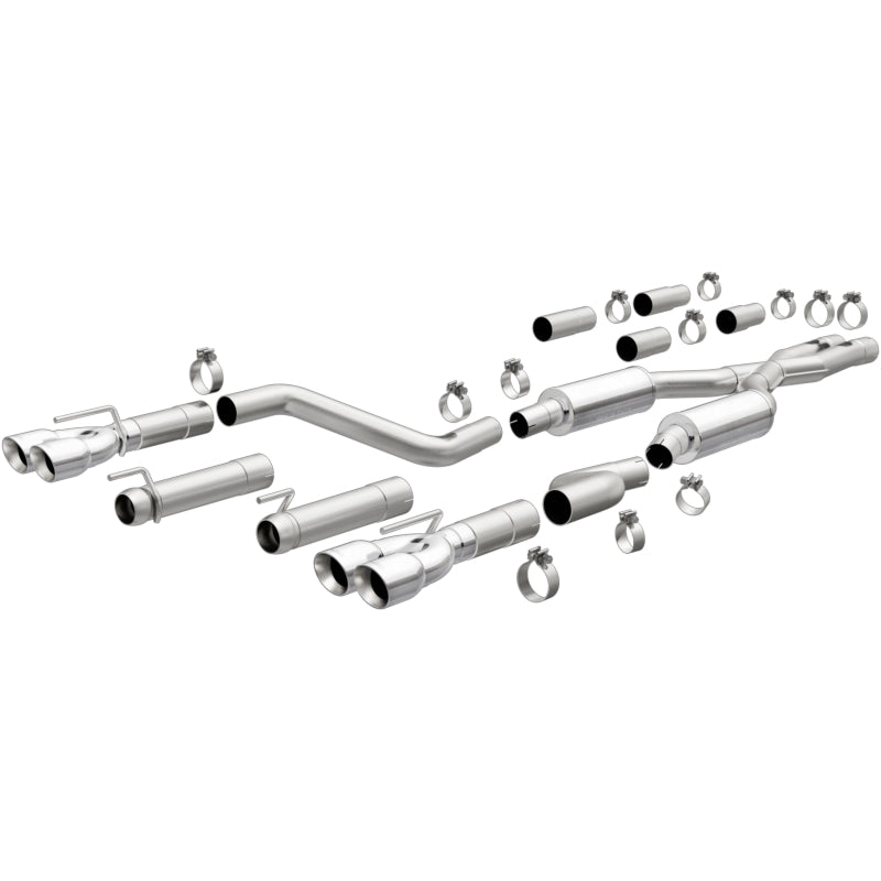 MagnaFlow 2017+ Dodge Challenger 409 SS Polished 3in Quad Tips Cat-Back Exhaust Magnaflow Catback  AXOPROS