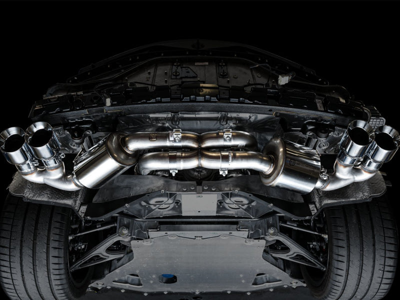 AWE Tuning 2020 Chevrolet Corvette (C8) Touring Edition Exhaust - Quad Chrome Silver Tips AWE Tuning Catback  AXOPROS