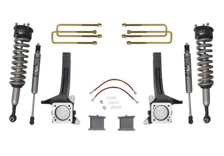 MaxTrac 07- 18 Toyota Tundra 2WD 6in/4in MaxPro Elite Spindle Lift Kit w/FOX Shocks Maxtrac Coilovers  AXOPROS
