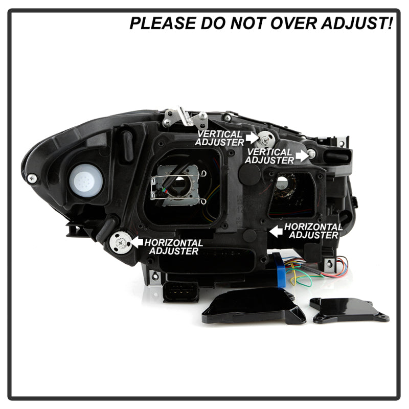 Spyder BMW 5 Series F10 11-13 Xenon/HID AFS Projector Headlights - Black PRO-YD-BMWF10HIDAFS-SEQ-BK SPYDER Headlights  AXOPROS