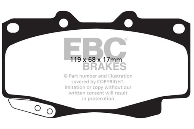 EBC 99-04 Toyota Tacoma 4WD 2.7 Greenstuff Front Brake Pads EBC Brake Pads - Performance  AXOPROS