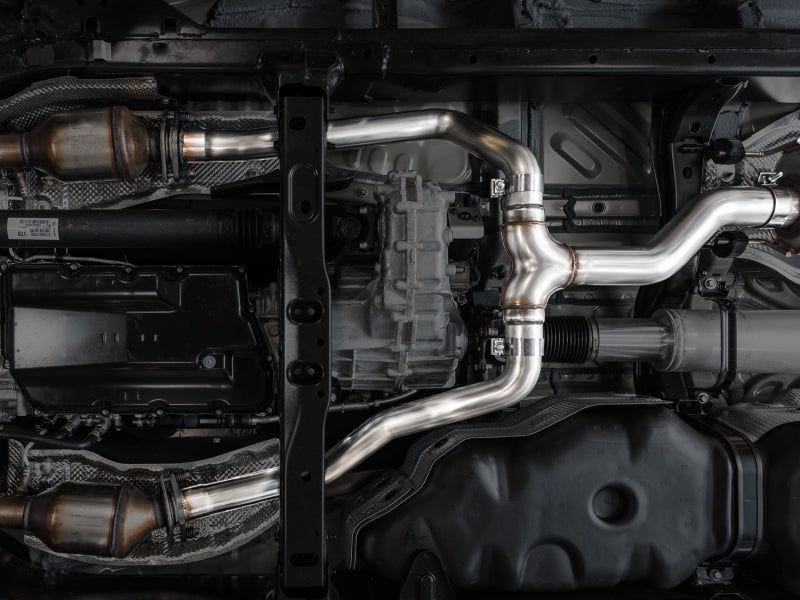 AWE 0FG Exhaust for 3rd Gen Toyota Tundra - Dual Chrome Silver Tips AWE Tuning Catback  AXOPROS