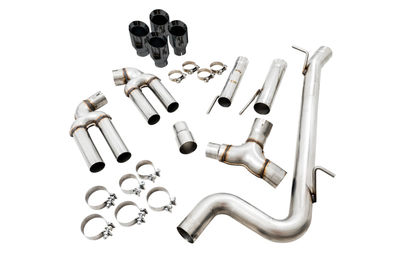 AWE Tuning Audi 8V S3 Track Edition Exhaust w/Diamond Black Tips 102mm AWE Tuning Catback  AXOPROS