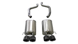 Corsa 2009-2013 Chevrolet Corvette (C6) 6.2L Black Xtreme Axle-Back Exhaust w/4.5in Tips CORSA Performance Axle Back  AXOPROS