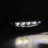 AlphaRex 16-21 Honda Civic NOVA-Series LED Proj Headlights Alpha-Black w/Actv Lgt & Seq.Sig / SB DRL AlphaRex Headlights  AXOPROS