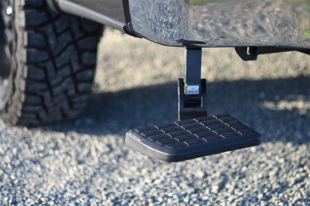 AMP Research 21-22 Ford F150 BedStep (Does Not Work w/Dual Exhaust) - Black AMP Research Bed Steps  AXOPROS