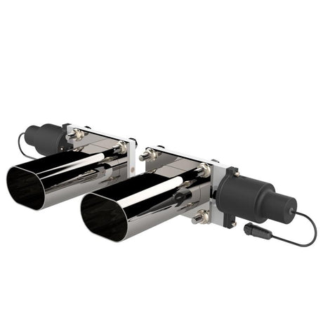 QTP Bolt-On QTEC Dual Low Profile Oval Electric Cutout Valves - Pair - AXOPROS