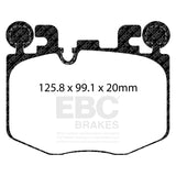 EBC 2022+ Toyota GR Supra 3.0T / 2022+ BMW M240 Coupe Redstuff Front Brake Pads EBC Brake Pads - Performance  AXOPROS