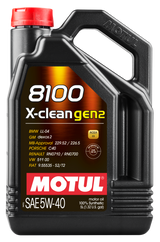 Motul 5L Synthetic Engine Oil 8100 X-CLEAN Gen 2 5W40 Motul Motor Oils  AXOPROS