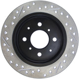 StopTech 90-96 Acura Integra / 97-01 Integra (Exc. Type R) Slotted & Drilled Left Rear Rotor Stoptech Brake Rotors - Slot & Drilled  AXOPROS