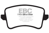EBC 09-11 Audi A4 2.0 Turbo Redstuff Rear Brake Pads EBC Brake Pads - Performance  AXOPROS