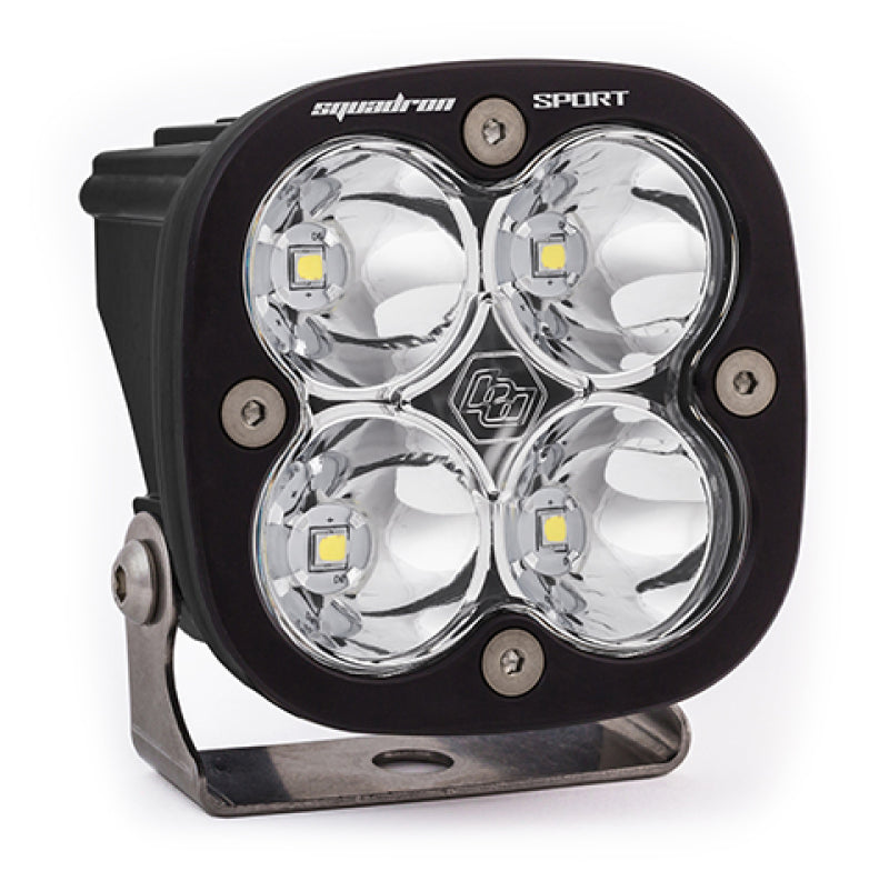 Baja Designs Squadron Sport Spot Pattern Black LED Light Pod - Clear Baja Designs Light Bars & Cubes  AXOPROS