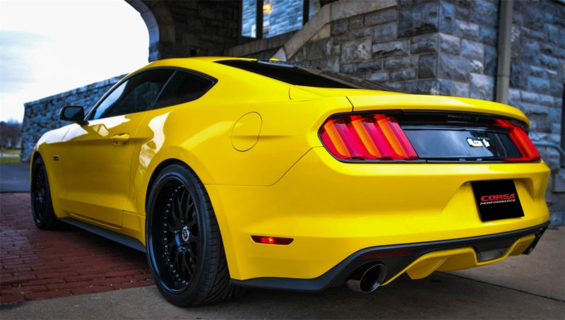 Corsa 2015-2017 Ford Mustang GT Fastback 5.0 3in Xtreme Cat Back Exhaust w/ Dual Black 4.5in Tips CORSA Performance Catback  AXOPROS