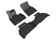 3D Maxpider 20-24 BMW X6 (G06) Kagu Floor Mat- Black R1 R2 3D MAXpider Floor Mats - Rubber  AXOPROS