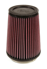 K&N Filter Universal Rubber Filter 4 inch Flange 5 3/8 inch Base 4 3/8 inch Top 7 inch Height K&N Engineering Air Filters - Universal Fit  AXOPROS