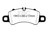 EBC 2016+ Porsche Boxster 718 (Iron Rotors Only) 2.5L Turbo Yellowstuff Front Brake Pads EBC Brake Pads - Performance  AXOPROS