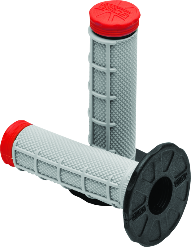 ProTaper Tri Density MX 1/2 Waffle Grips - Red ProTaper Grips  AXOPROS