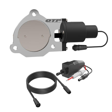 QTP 3.5in Bolt-On QTEC Electric Cutout Valve - Single - AXOPROS