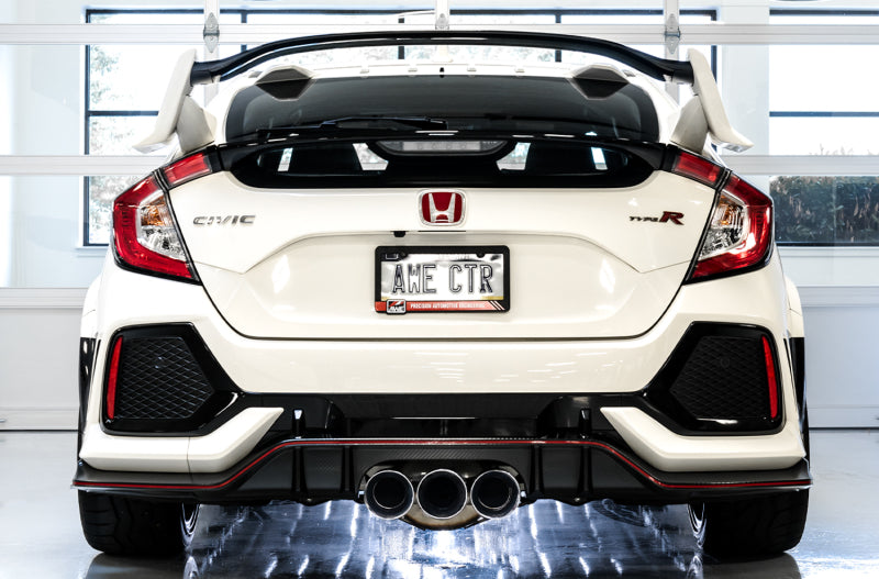 AWE Tuning 2017+ Honda Civic Type R Touring Edition Exhaust w/Front & Mid Pipes - Chrome Silver Tips AWE Tuning Catback  AXOPROS