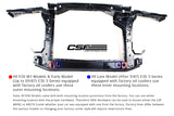 CSF 82-94 BMW 3 Series (E30) High Performance Oil Cooler w/-10AN Male & OEM Fittings CSF Oil Coolers  AXOPROS
