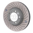 SHW 2012 Porsche 911 Carrera 4GTS 3.8L w/o Ceramics Right Frt Drill-Dimp MB Brake Rotor(99635141004) SHW Performance Brake Rotors - Drilled  AXOPROS