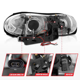 ANZO 1998-2002 Chevrolet Camaro Projector Headlights w/ Halo Black ANZO Headlights  AXOPROS
