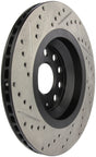 StopTech 09 VW Passat CC / 06-09 Passat Slotted & Drilled Left Rear Rotor Stoptech Brake Rotors - Slot & Drilled  AXOPROS