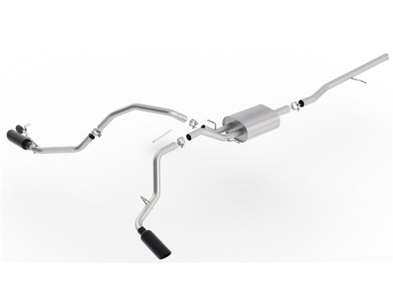 Borla 14-18 Chevrolet Silverado 1500 AT/MT 4DR SS S-Type Catback Exhaust Black Chrome Tip Borla Catback  AXOPROS