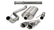 Corsa 2011-2014 Ford F-150 Raptor 6.2L V8 145in Wheelbase Polished Xtreme Cat-Back Exhaust CORSA Performance Catback  AXOPROS