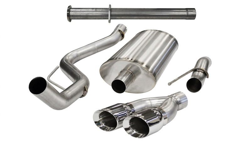 Corsa 2011-2014 Ford F-150 Raptor 6.2L V8 145in Wheelbase Polished Xtreme Cat-Back Exhaust CORSA Performance Catback  AXOPROS